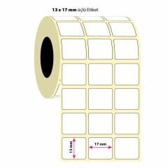 13x17mm üçlü Silvermat (Metalize,Demirbaş) Etiket 7500 Adet  (8687073831092)