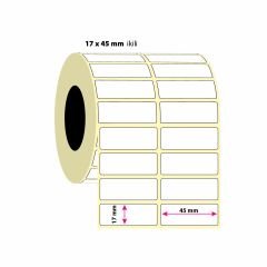 17x45mm İkili PP Opak Etiket 4000 Adet (8687073831849)