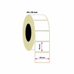 40x58mm PP Opak Etiket 500 Adet (8687073831865)