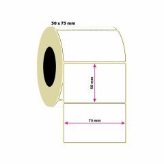50x75mm PP Opak Etiket 1000 Adet (8687073831868)