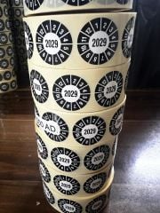 YANGIN TÜPÜ TARİH ETİKETİ 1000 ADET (8687073831920)