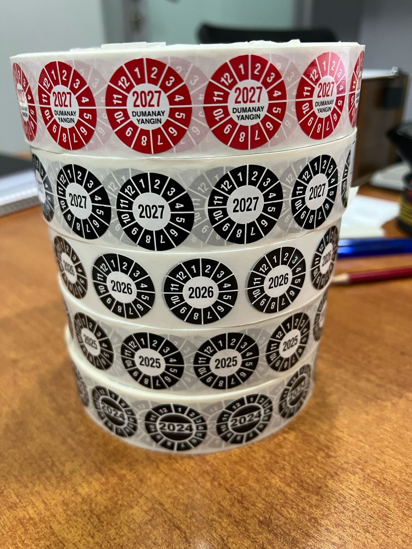 YANGIN TÜPÜ TARİH ETİKETİ 1000 ADET (8687073831920)